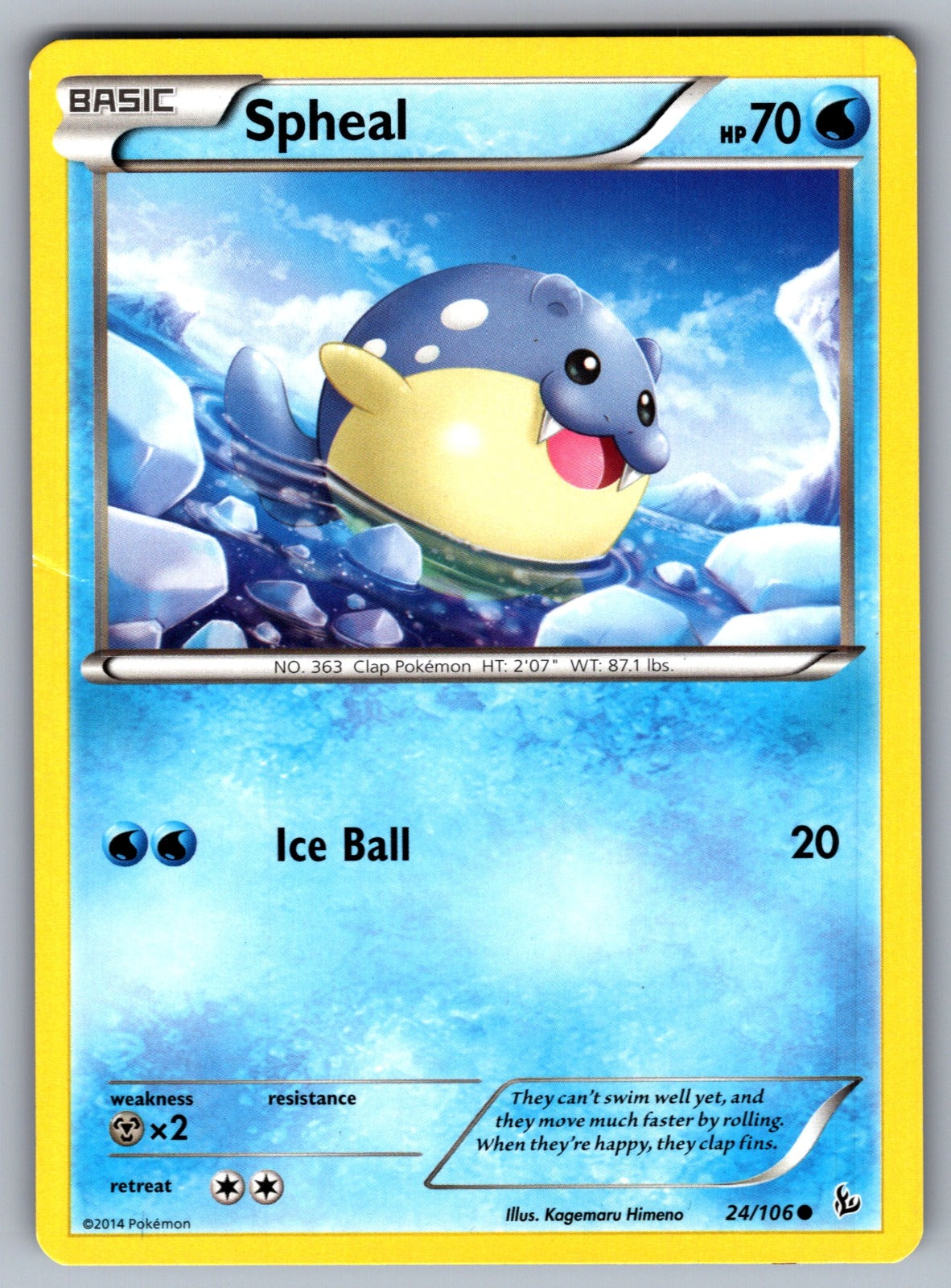 Spheal Common XY - Flashfire 24/106 LP 2014