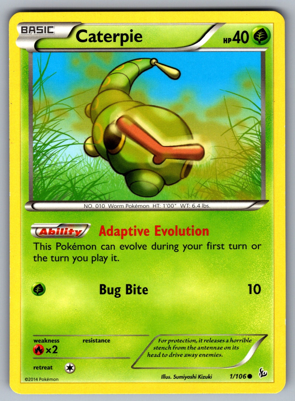 Caterpie Common Generations 3/83 LP 2016