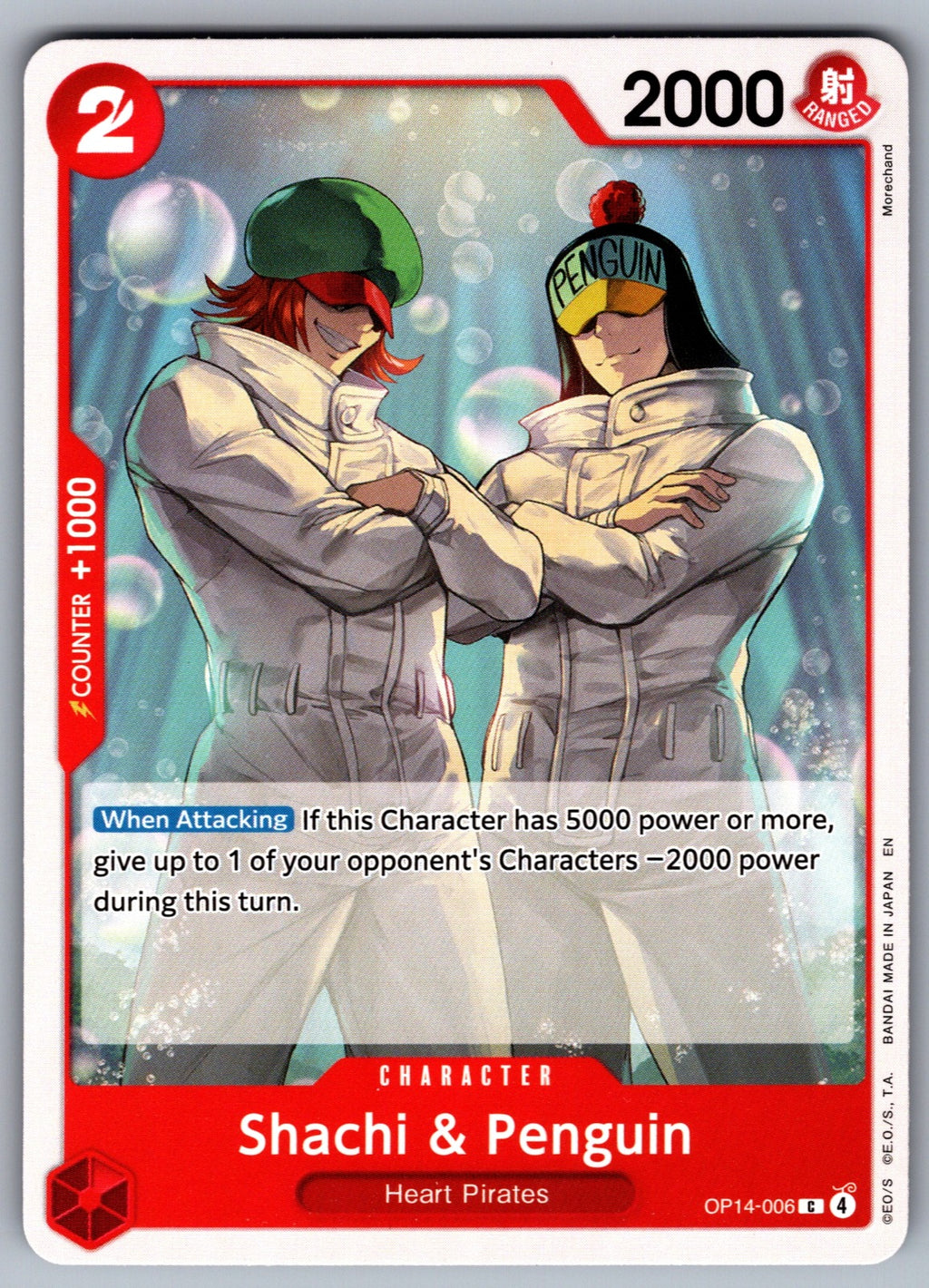 Shachi & Penguin C The Azure Sea's Seven OP14-006 NM 2026
