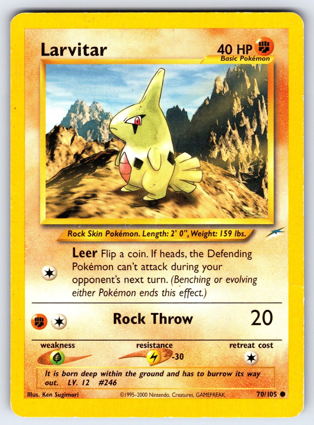Larvitar Unlimited Common Neo Destiny 070/105 LP 2002
