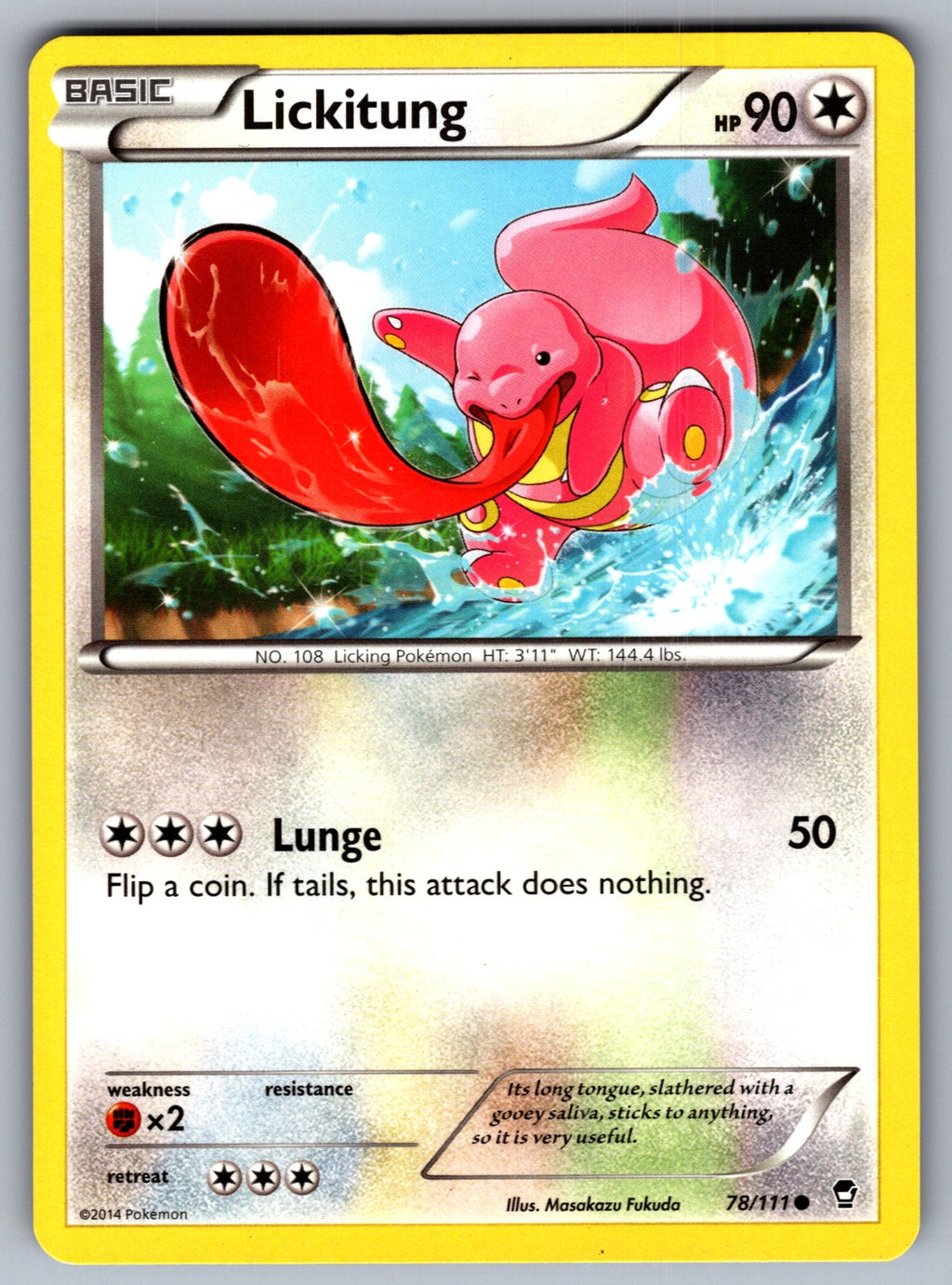 Lickitung Common XY - Furious Fists 78/111 LP 2014
