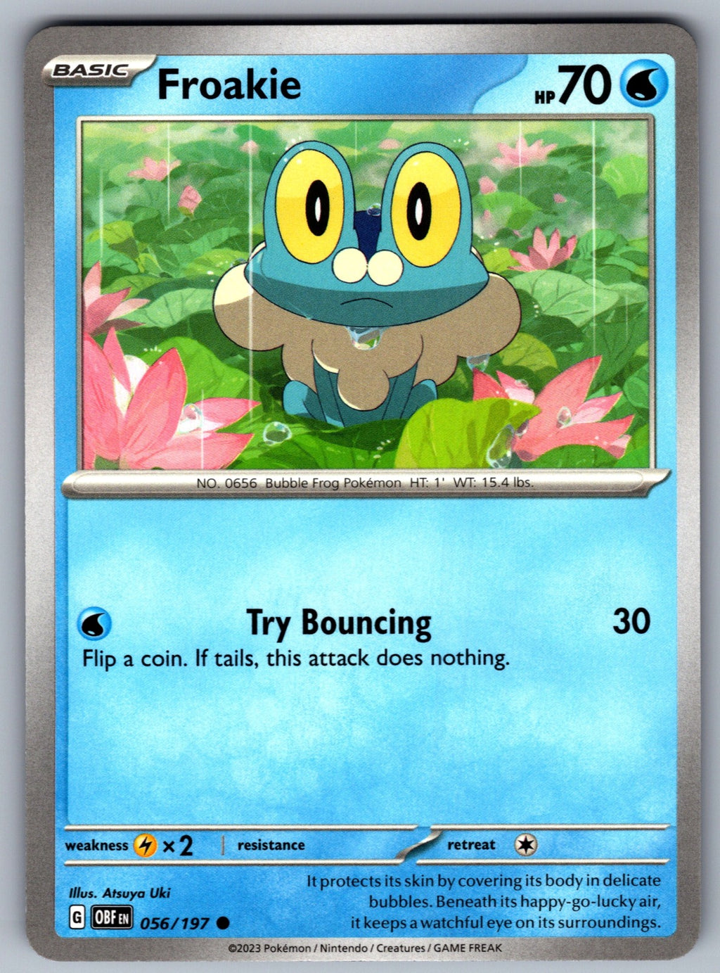 Froakie Common SV03: Obsidian Flames 056/197 NM 2023