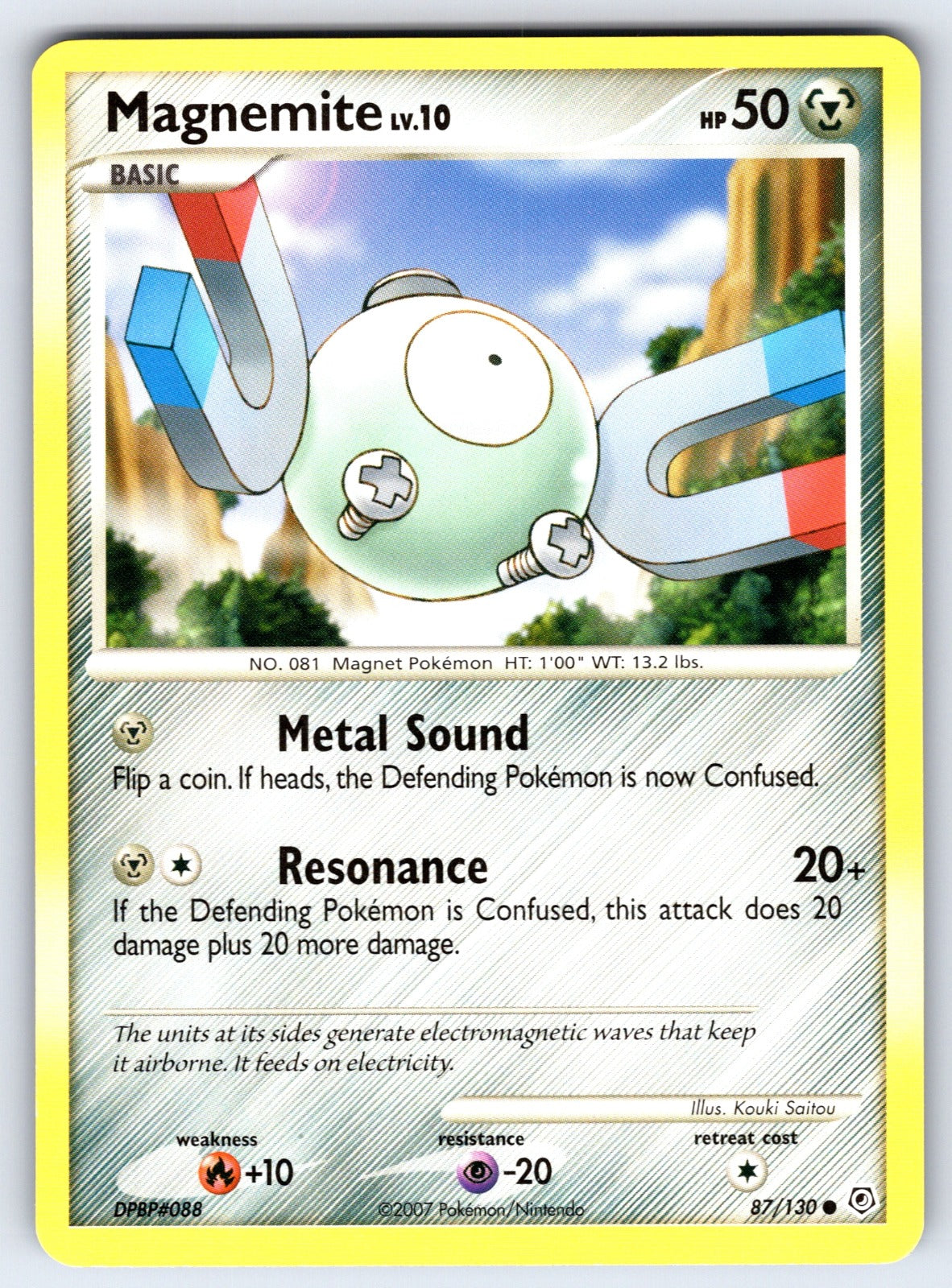 Magnemite Common Diamond and Pearl 87/130 LP 2007
