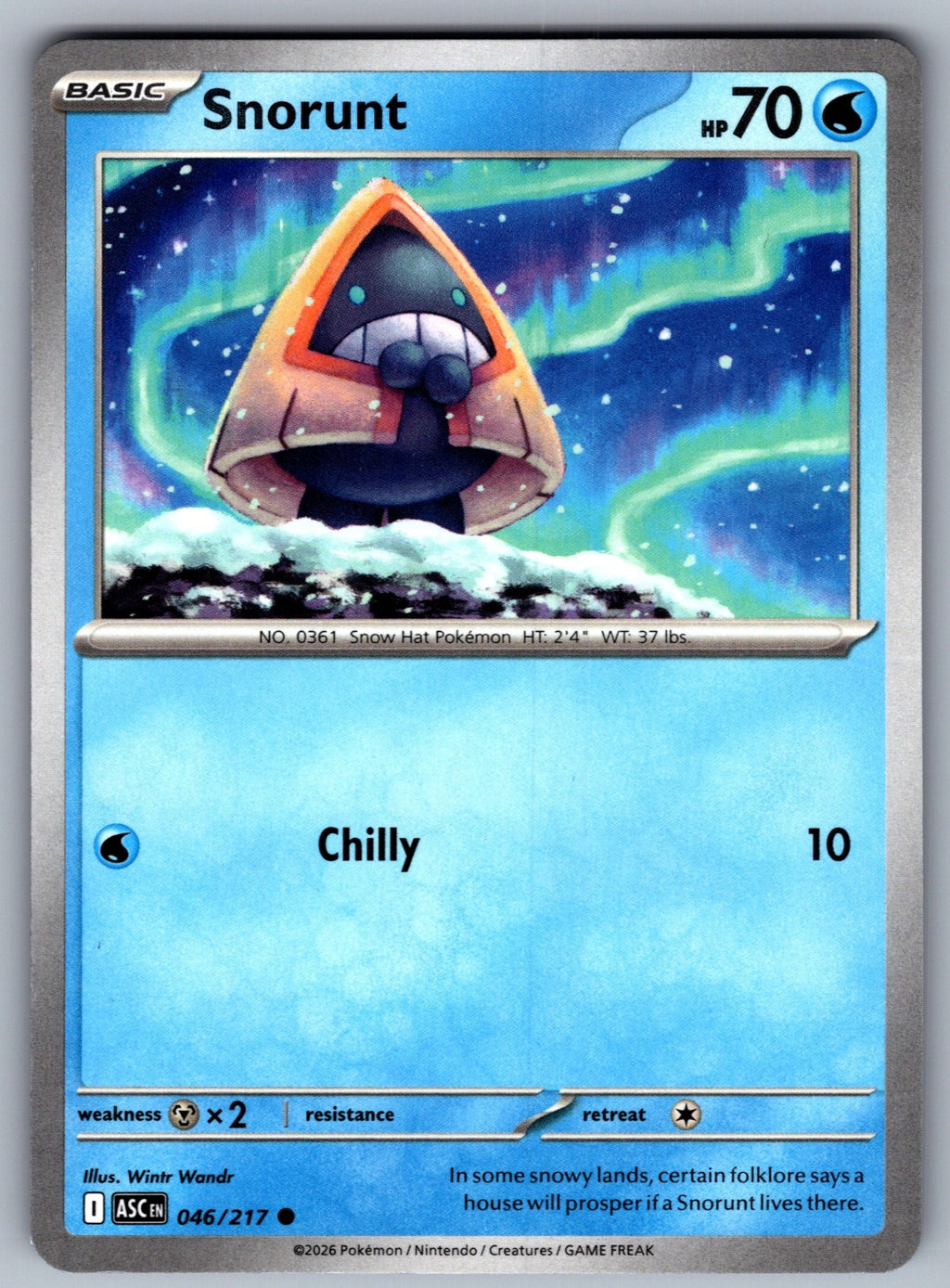 Snorunt Common ME: Ascended Heroes 046/217 NM 2026