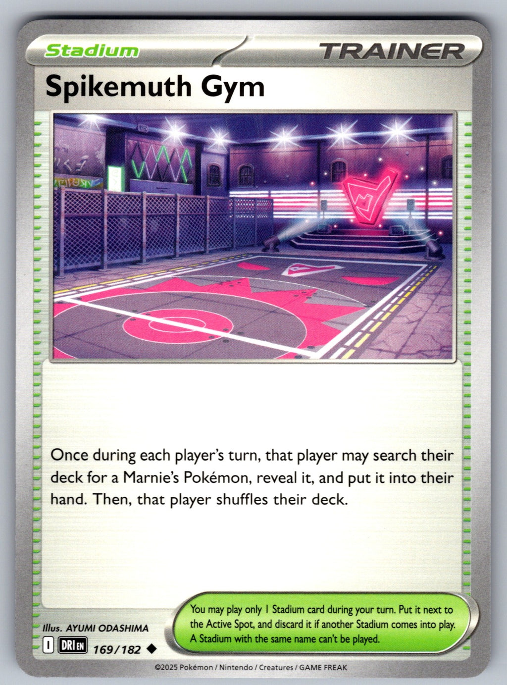 Spikemuth Gym Uncommon SV10: Destined Rivals 169/182 NM 2025