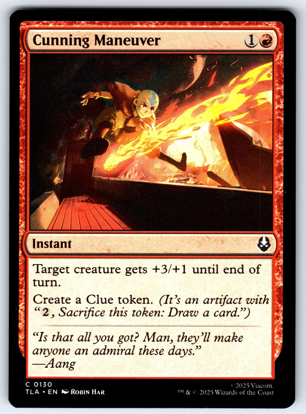 Cunning Maneuver C Avatar: The Last Airbender 130 NM 2025