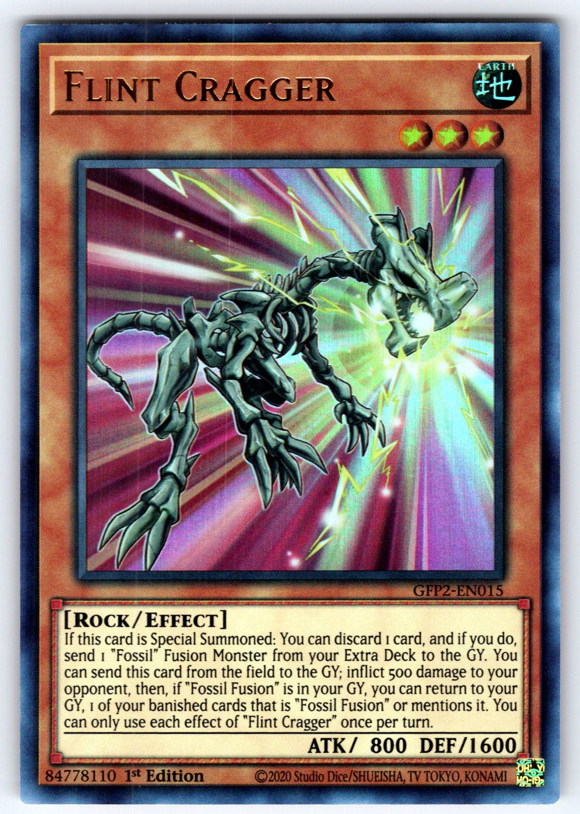 Flint Cragger 1st Edition Ultra Rare Ghosts From the Past: The 2nd Haunting GFP2