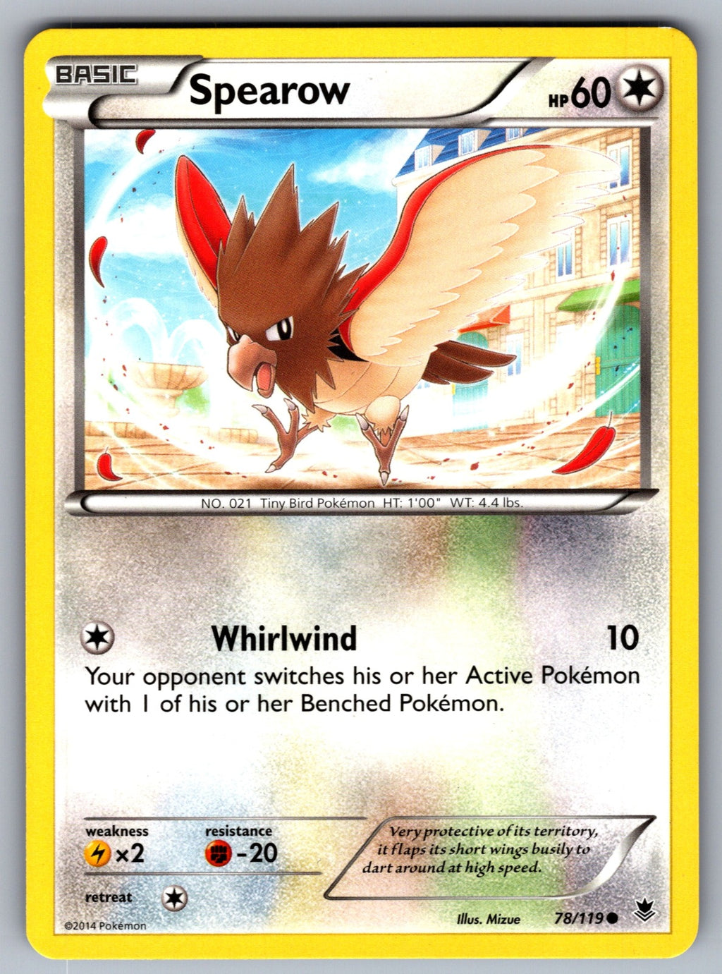Spearow Common XY - Phantom Forces 78/119 LP 2014