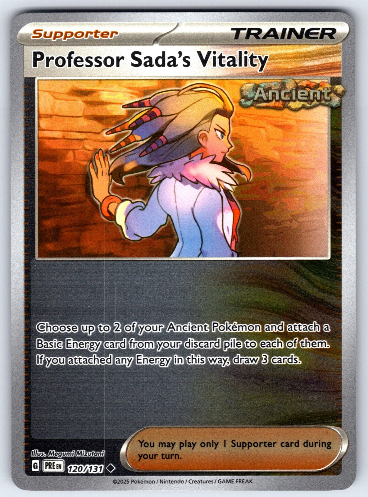 Professor Sada's Vitality Reverse Holo Uncommon SV: Prismatic Evolutions 120/131