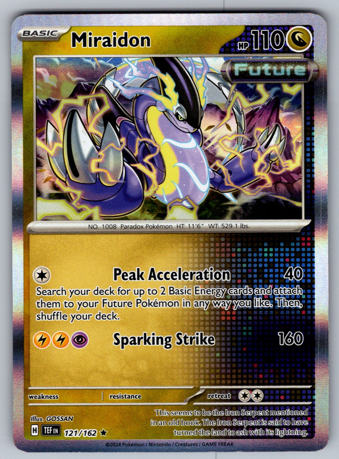 Miraidon Holo Rare SV05: Temporal Forces 121/162 NM 2024