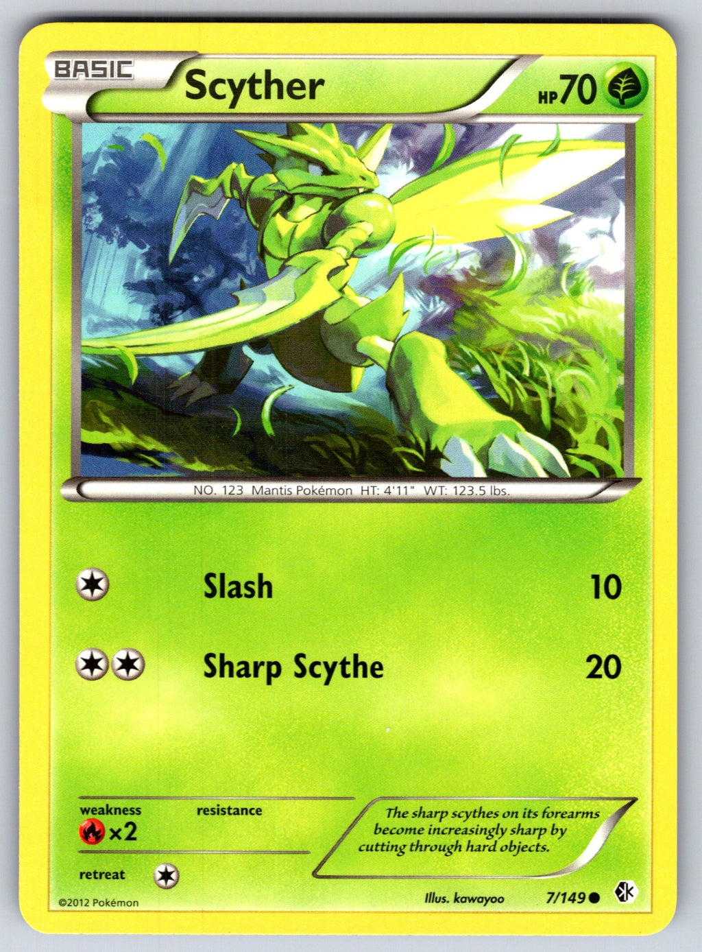 Scyther Common Boundaries Crossed 7/149 LP 2012