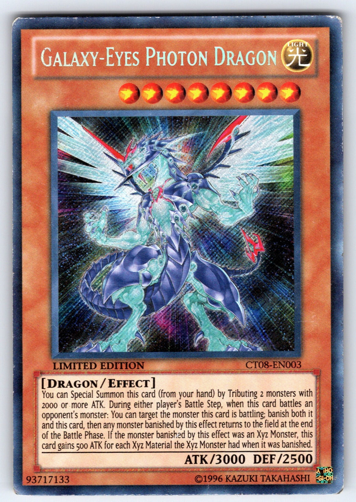 Galaxy-Eyes Photon Dragon Limited Secret Rare 2011 Collectors Tins CT08-EN003 NM