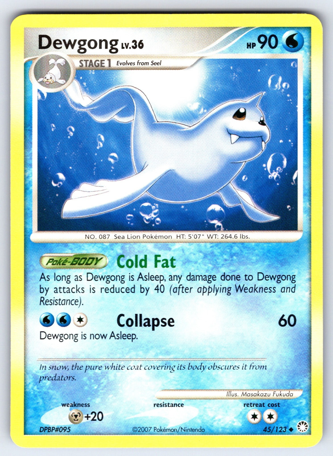 Dewgong Uncommon Mysterious Treasures 45/123 LP 2007