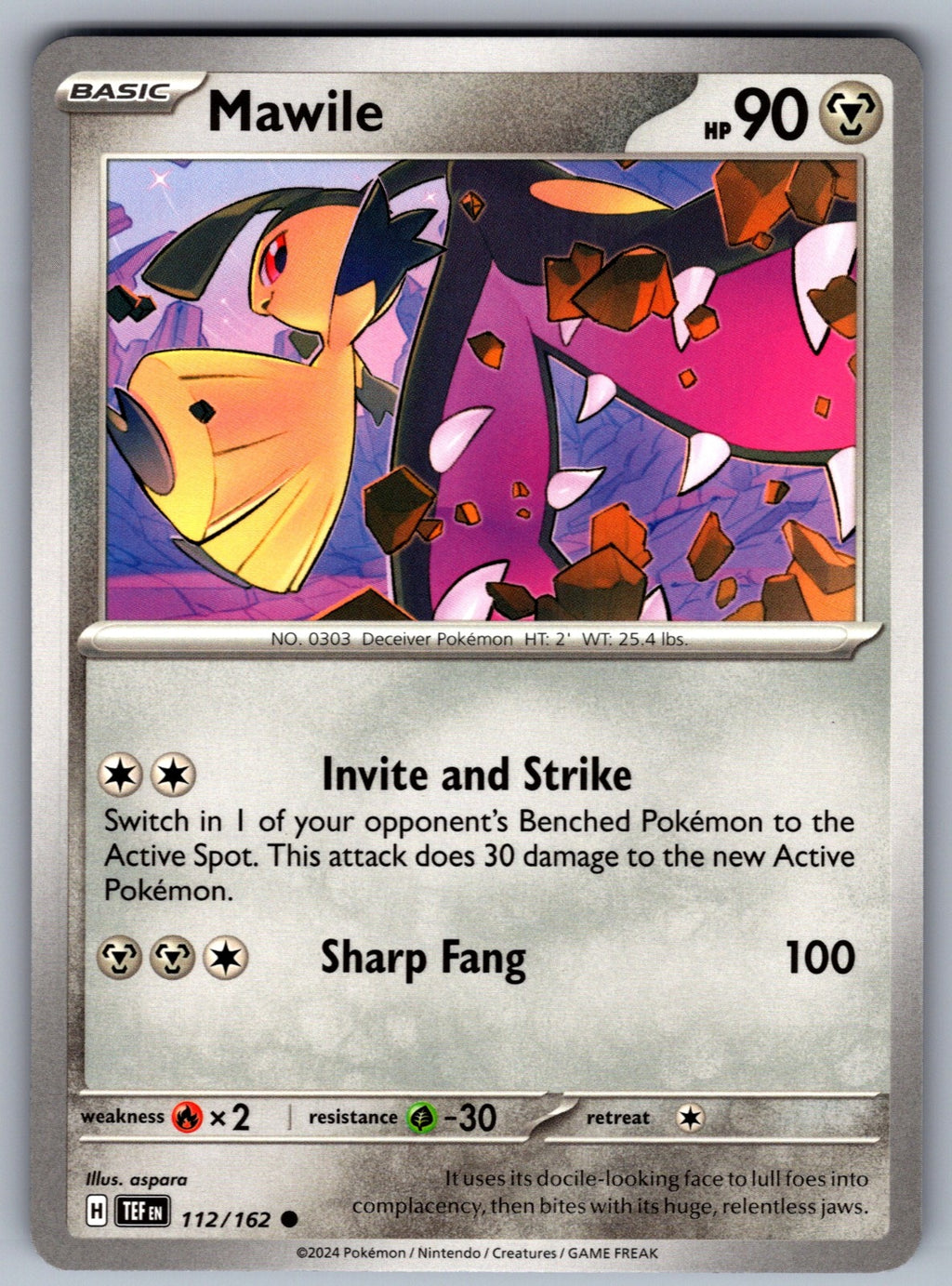 Mawile Common SV05: Temporal Forces 112/162 NM 2024