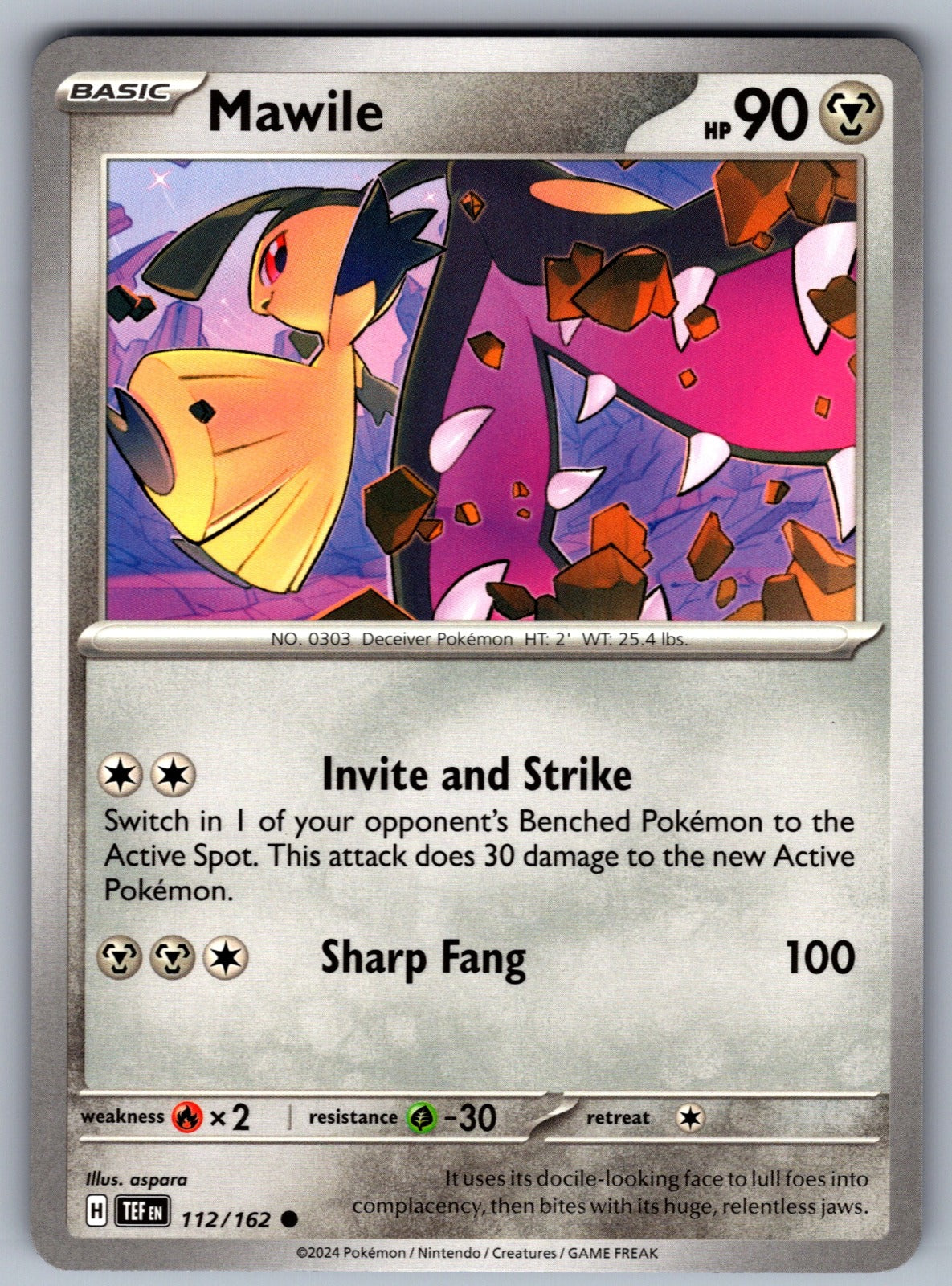 Mawile Common SV05: Temporal Forces 112/162 NM 2024
