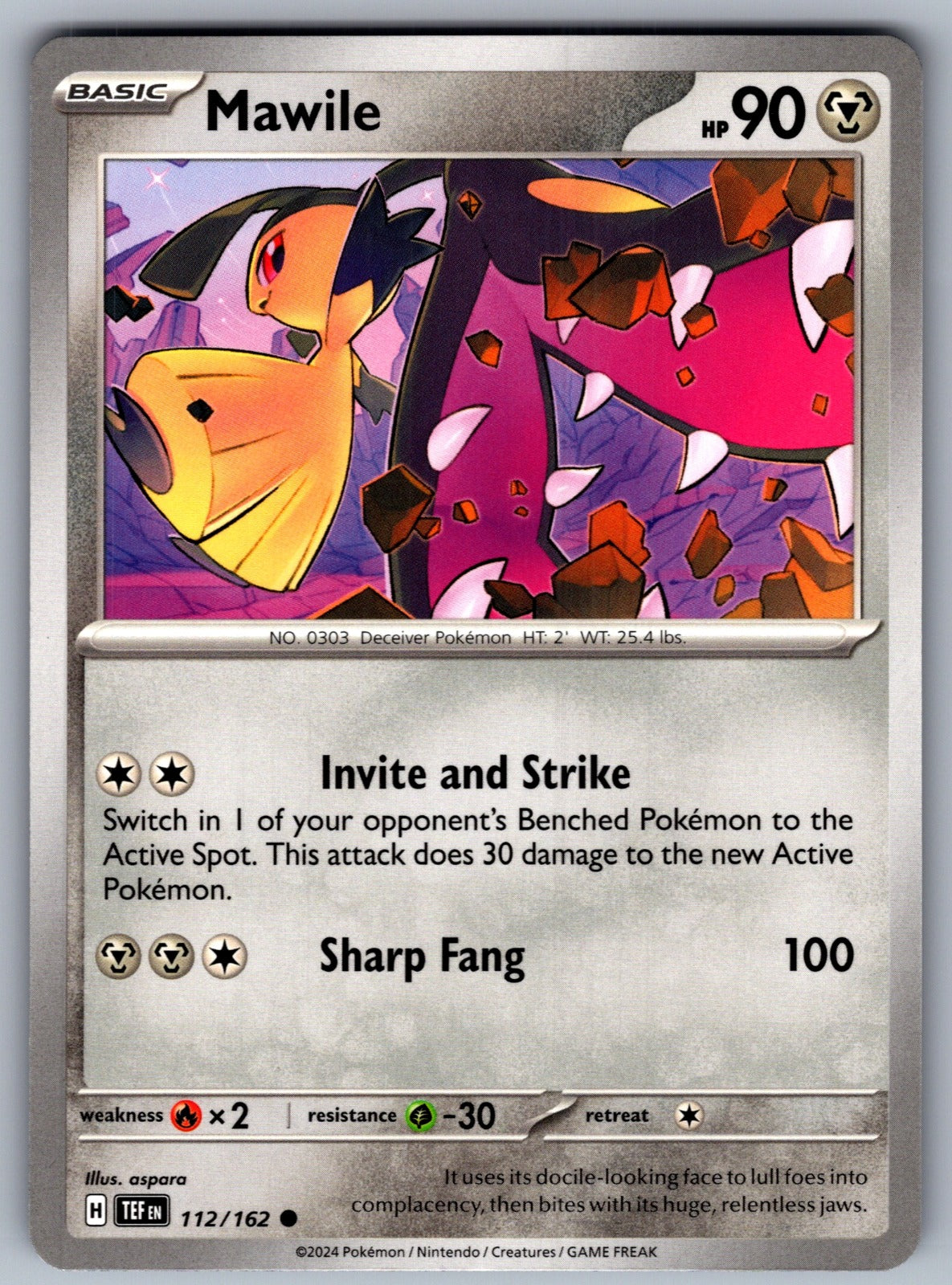 Mawile Common SV05: Temporal Forces 112/162 NM 2024
