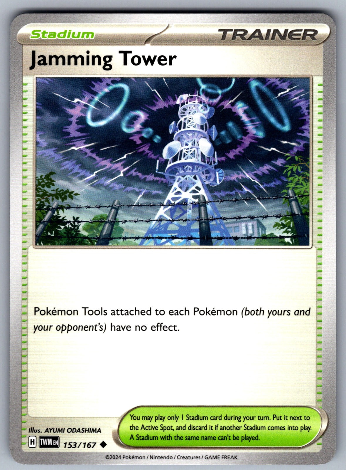 Jamming Tower Uncommon SV06: Twilight Masquerade 153/167 NM 2024