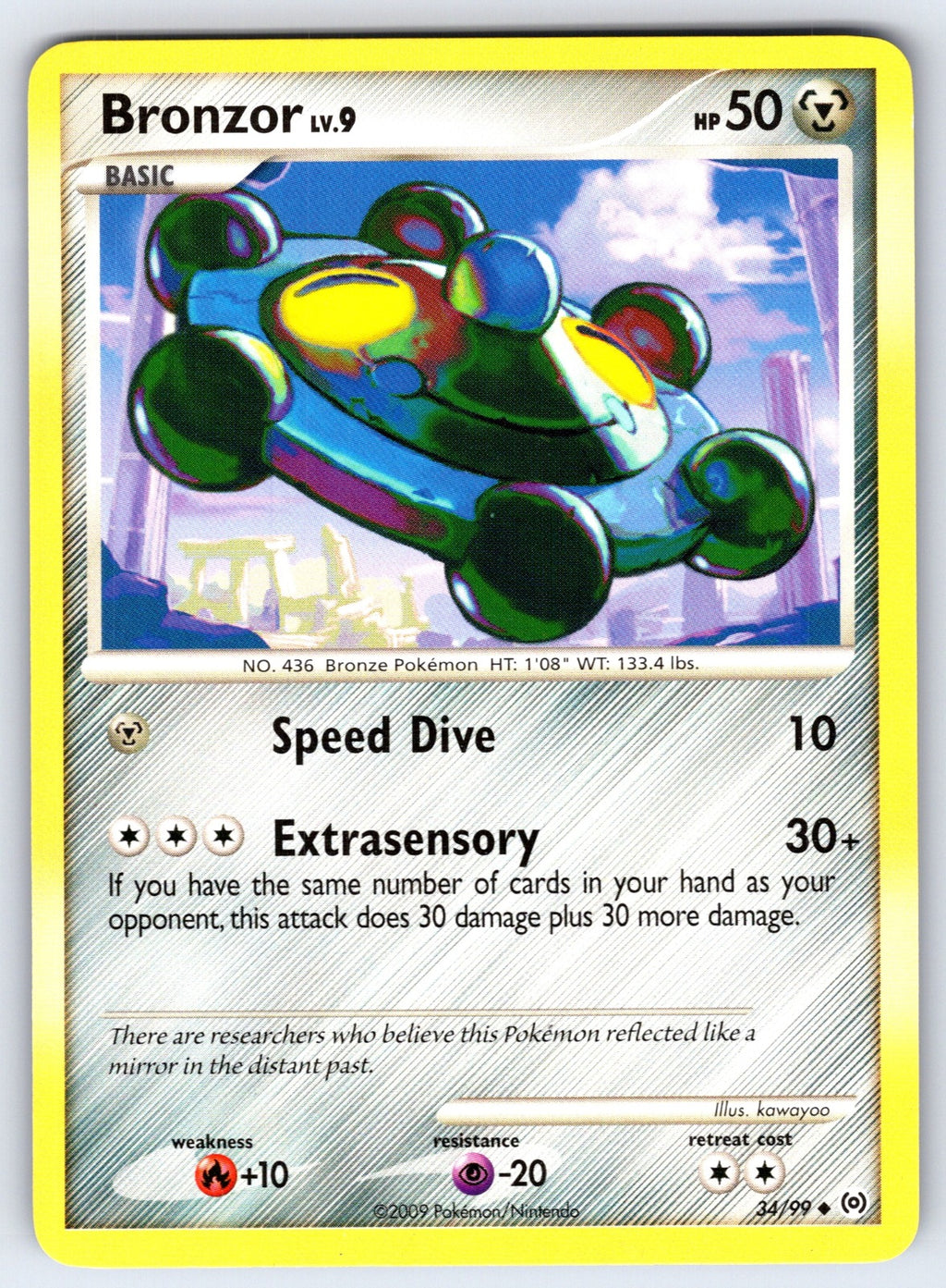 Bronzor (34) Uncommon Arceus 34/99 LP 2009