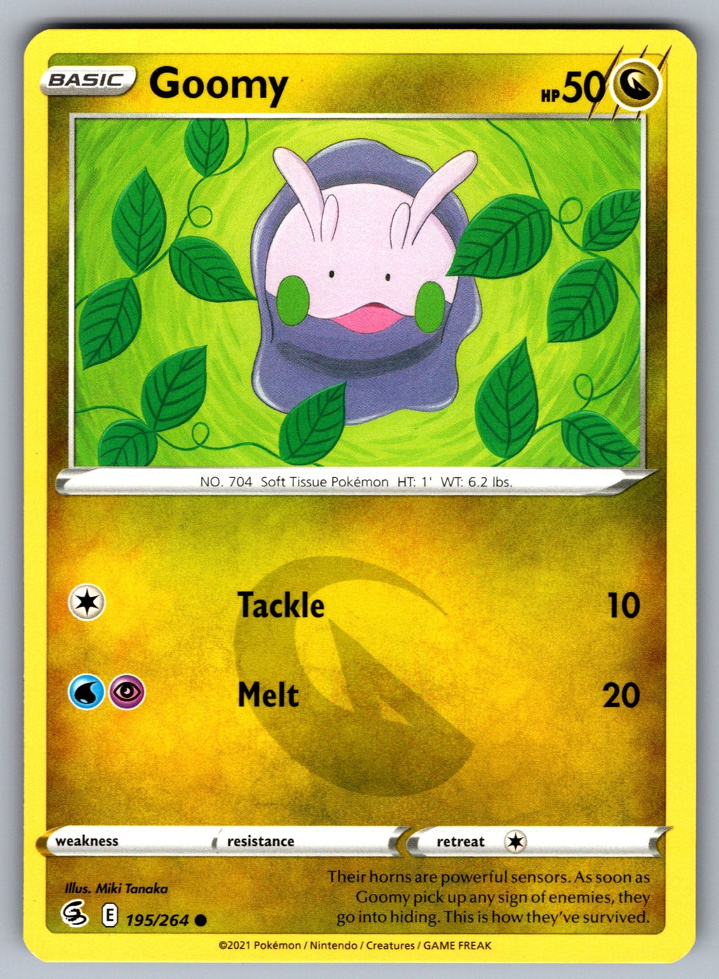 Goomy Common SWSH08: Fusion Strike 195/264 NM 2021