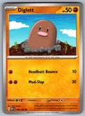 Diglett Common SV: Scarlet & Violet 151 050/165 NM 2023