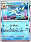 Vaporeon Holo Rare SV: Prismatic Evolutions 022/131 NM 2025