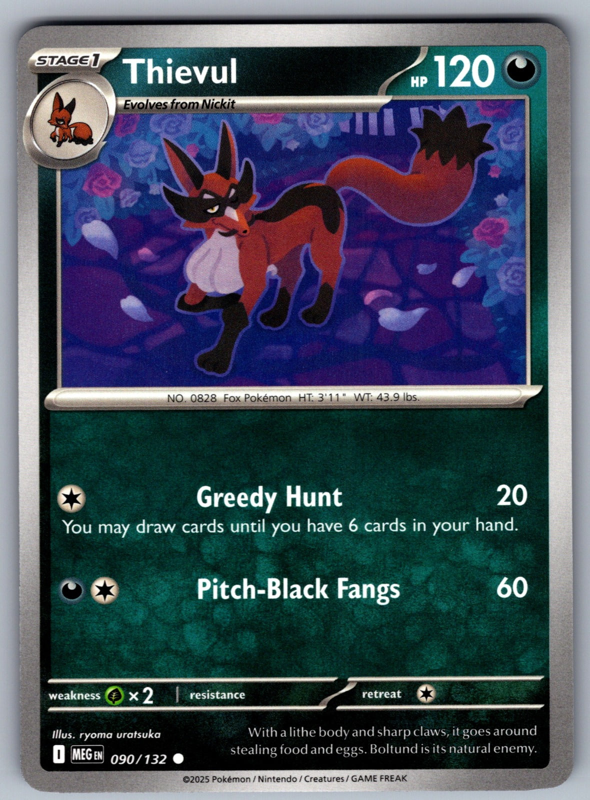 Thievul Common ME01: Mega Evolution 090/132 NM 2025