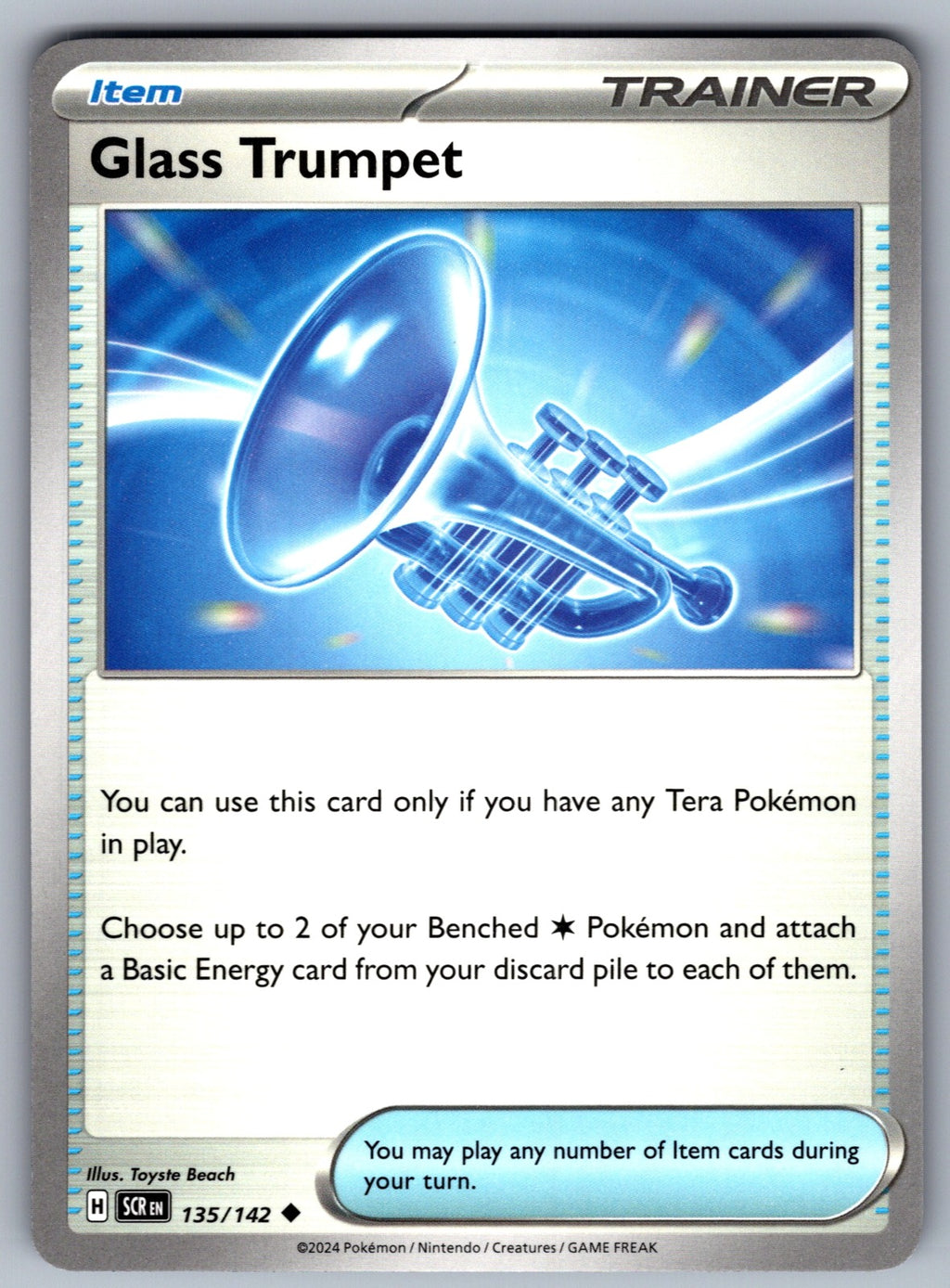 Glass Trumpet Uncommon SV07: Stellar Crown 135/142 NM 2024