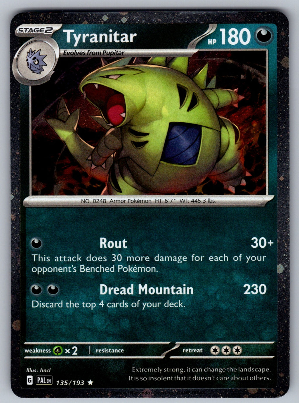 Tyranitar - (Cosmo Foil) Holo Promo Miscellaneous Cards & Products 135/193 NM 20