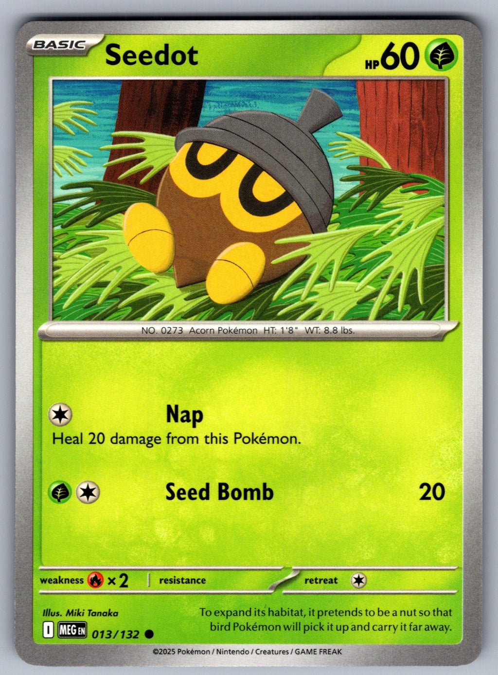 Seedot Common ME01: Mega Evolution 013/132 NM 2025