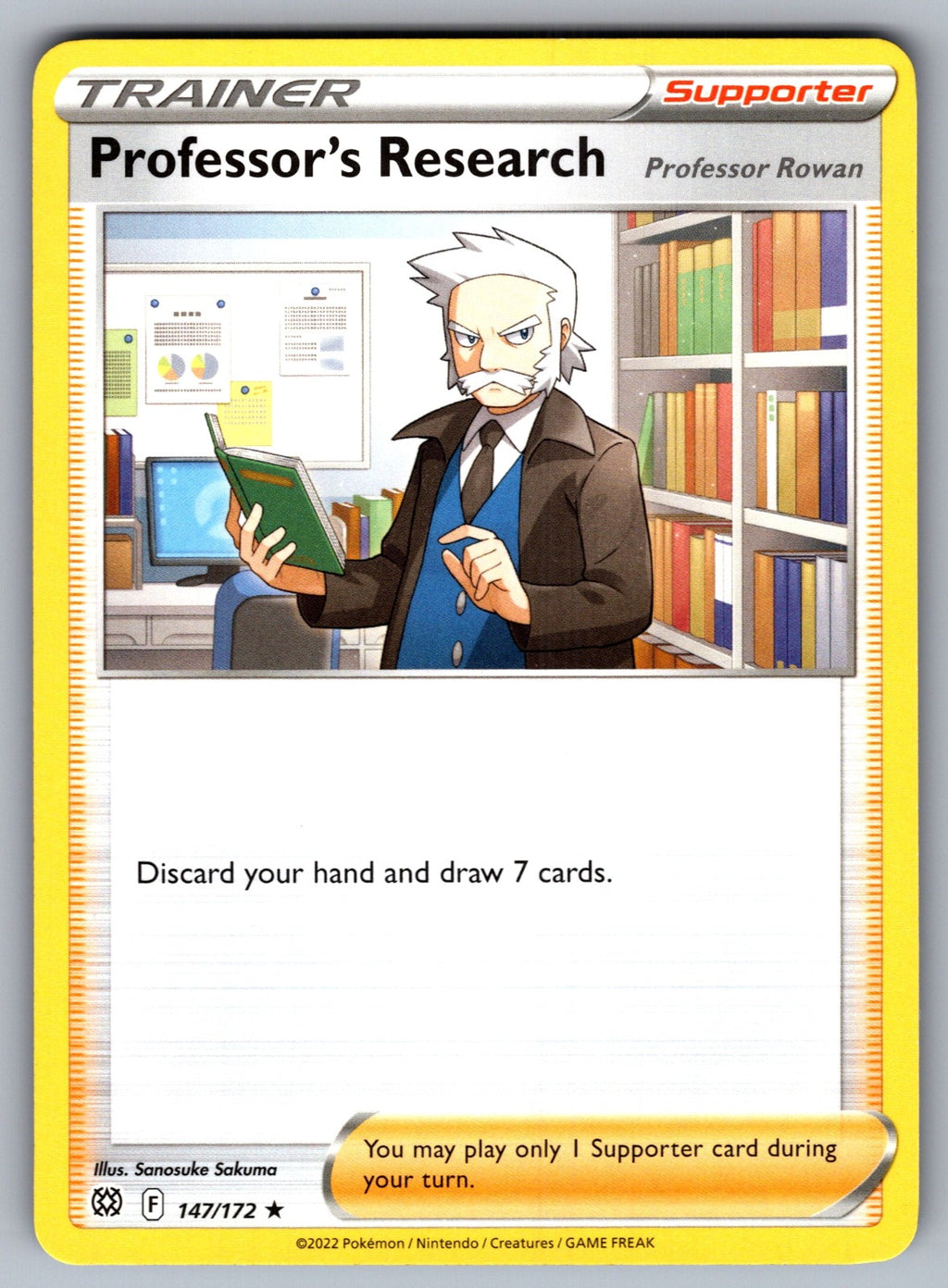 Professor's Research Holo Rare SWSH09: Brilliant Stars 147/172 NM 2022