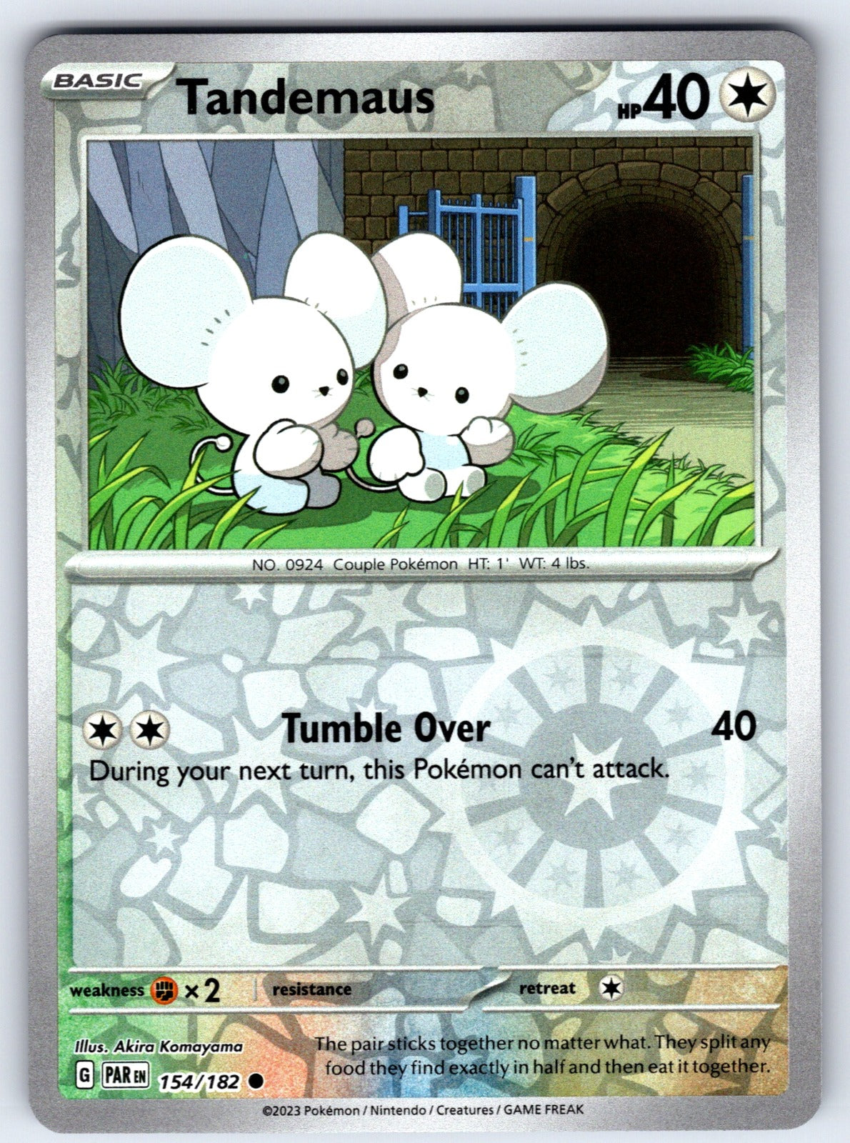 Tandemaus Reverse Holo Common SV04: Paradox Rift 154/182 NM 2023