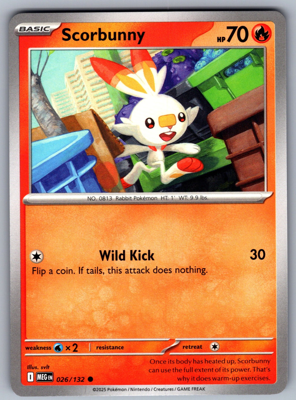 Scorbunny Common ME01: Mega Evolution 026/132 NM 2025