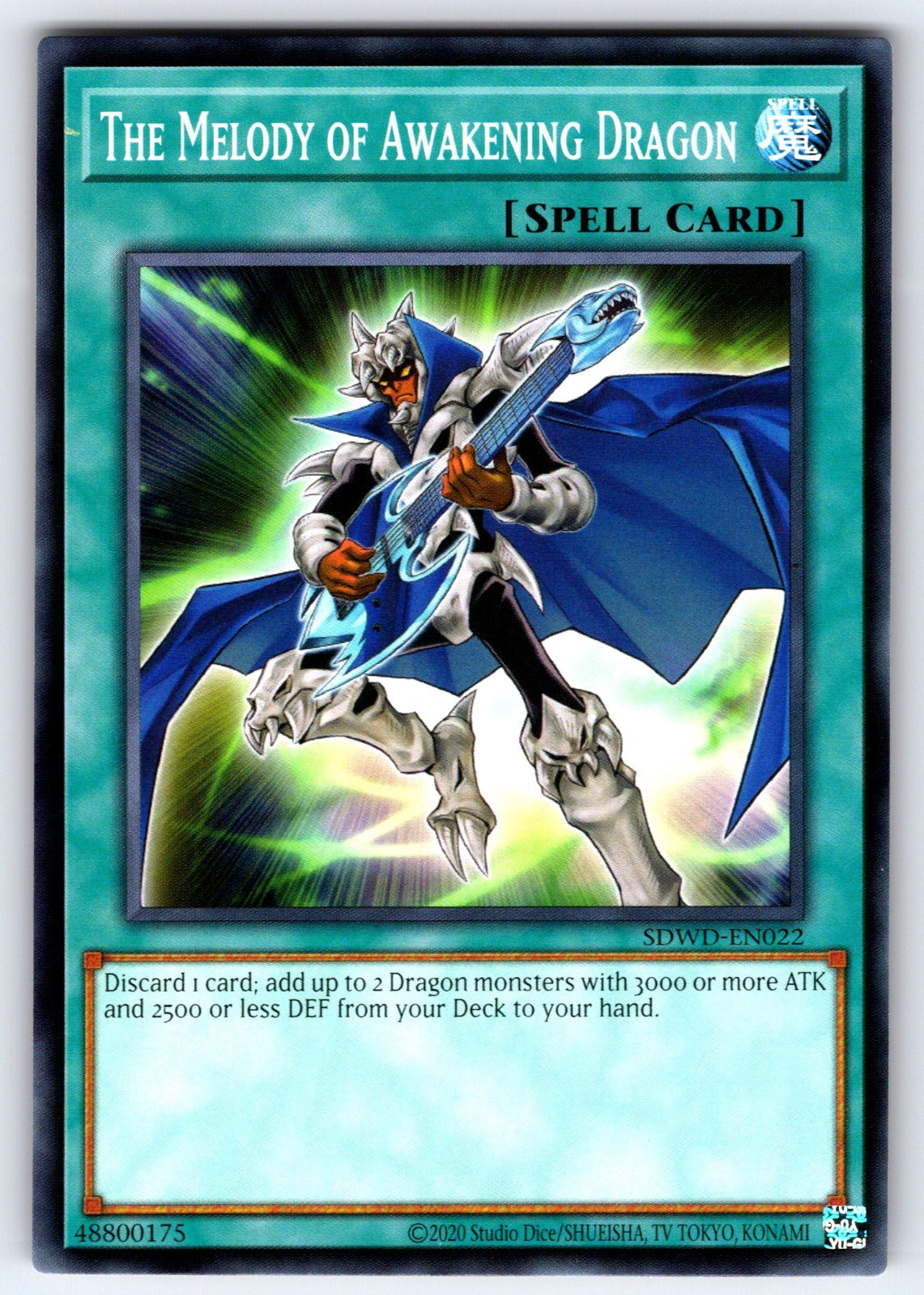 The Melody of Awakening Dragon 1st Edition Common Speed Duel: Battle City Finals