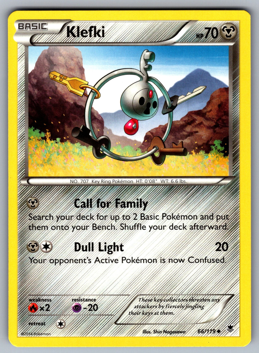Klefki Uncommon XY - Phantom Forces 66/119 LP 2014