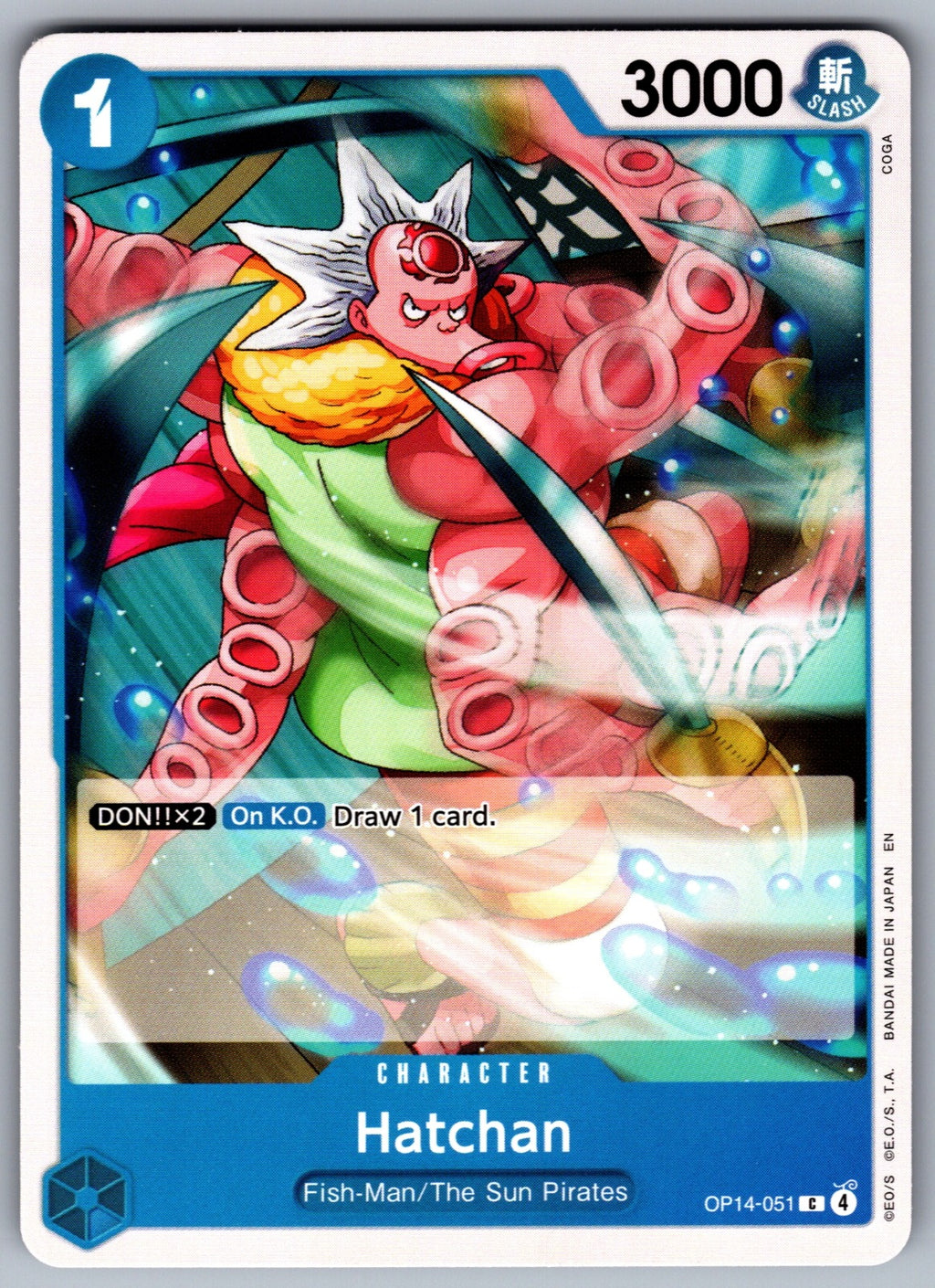 Hatchan C The Azure Sea's Seven OP14-051 NM 2026