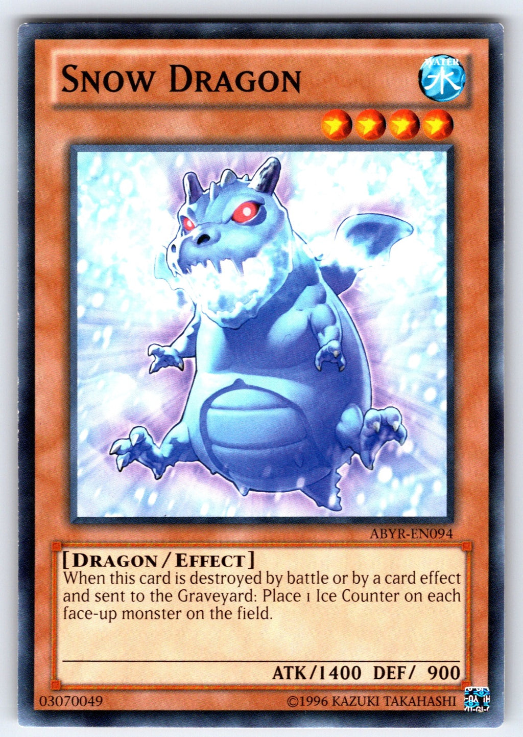 Snow Dragon Unlimited Common Abyss Rising ABYR-EN094 LP 2012