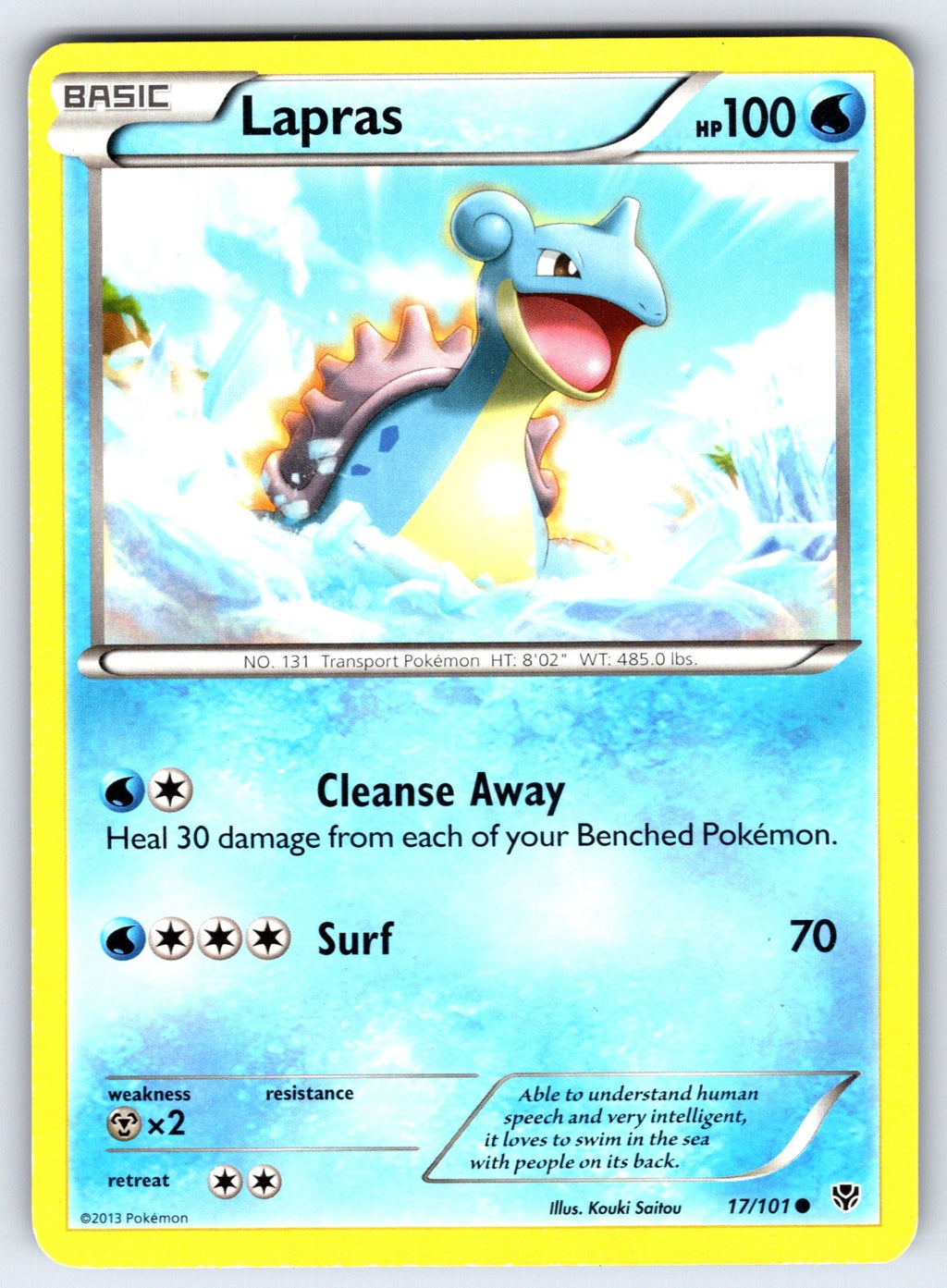 Lapras Common Plasma Blast 17/101 LP 2013