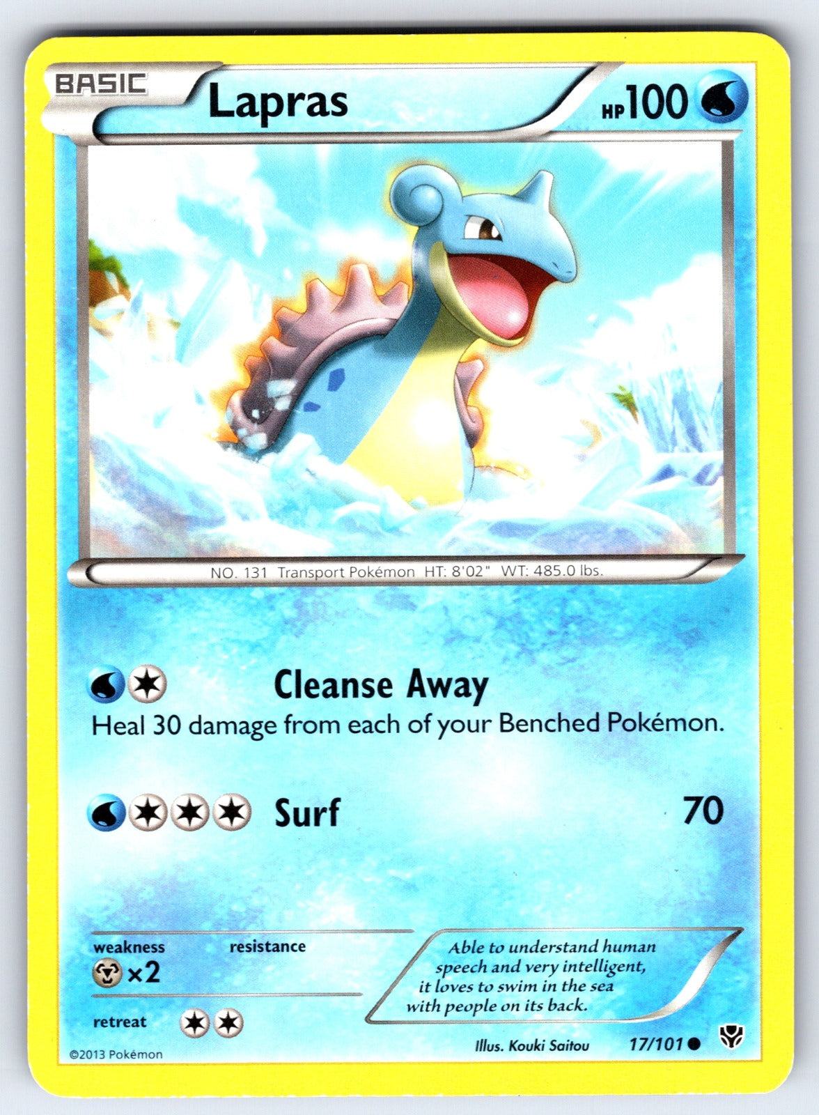 Lapras Common Plasma Blast 17/101 LP 2013