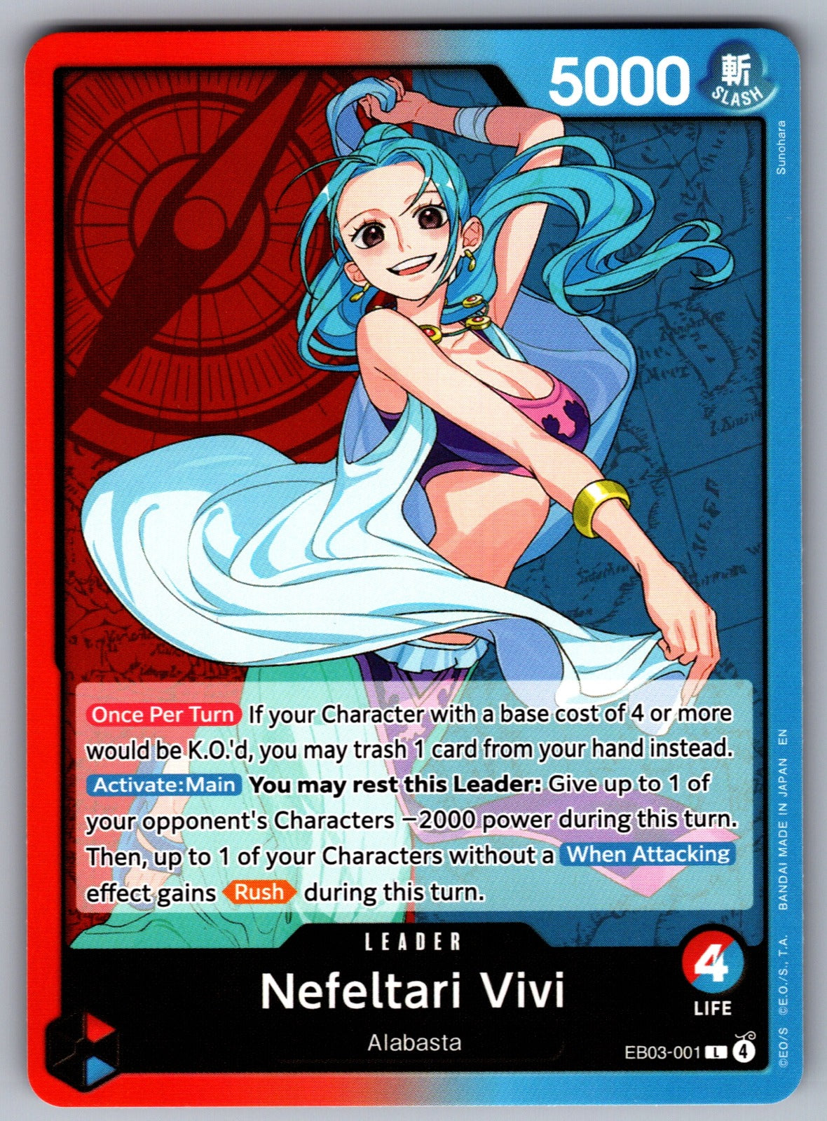 Nefeltari Vivi (001) L Extra Booster: One Piece Heroines Edition EB03-001 NM 202