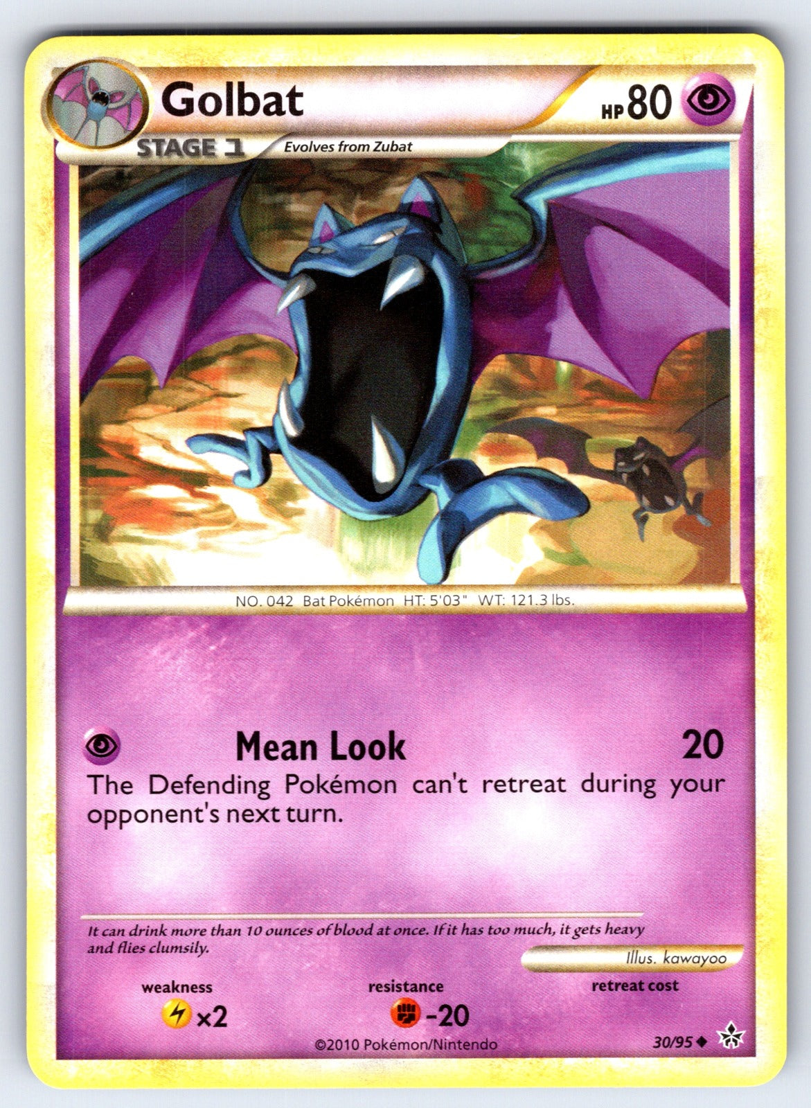 Golbat Uncommon Unleashed 30/95 LP 2010