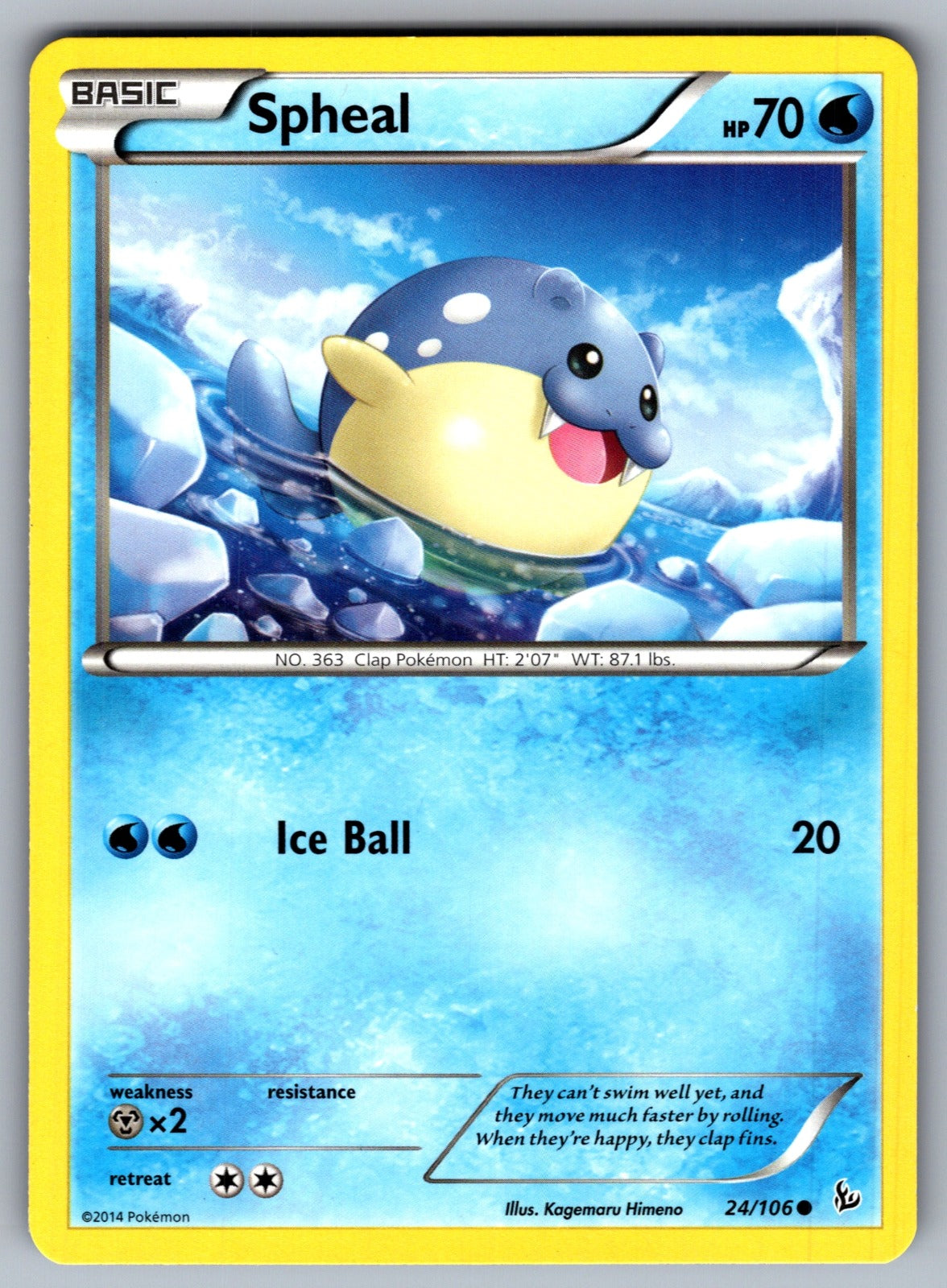 Spheal Common XY - Flashfire 24/106 LP 2014