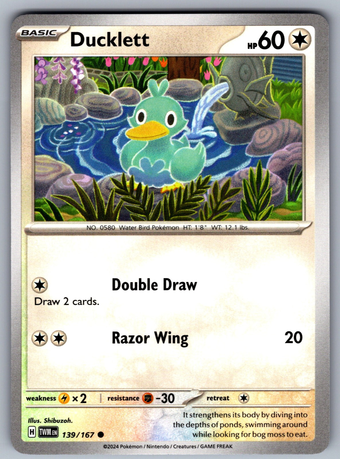 Ducklett Common SV06: Twilight Masquerade 139/167 NM 2024