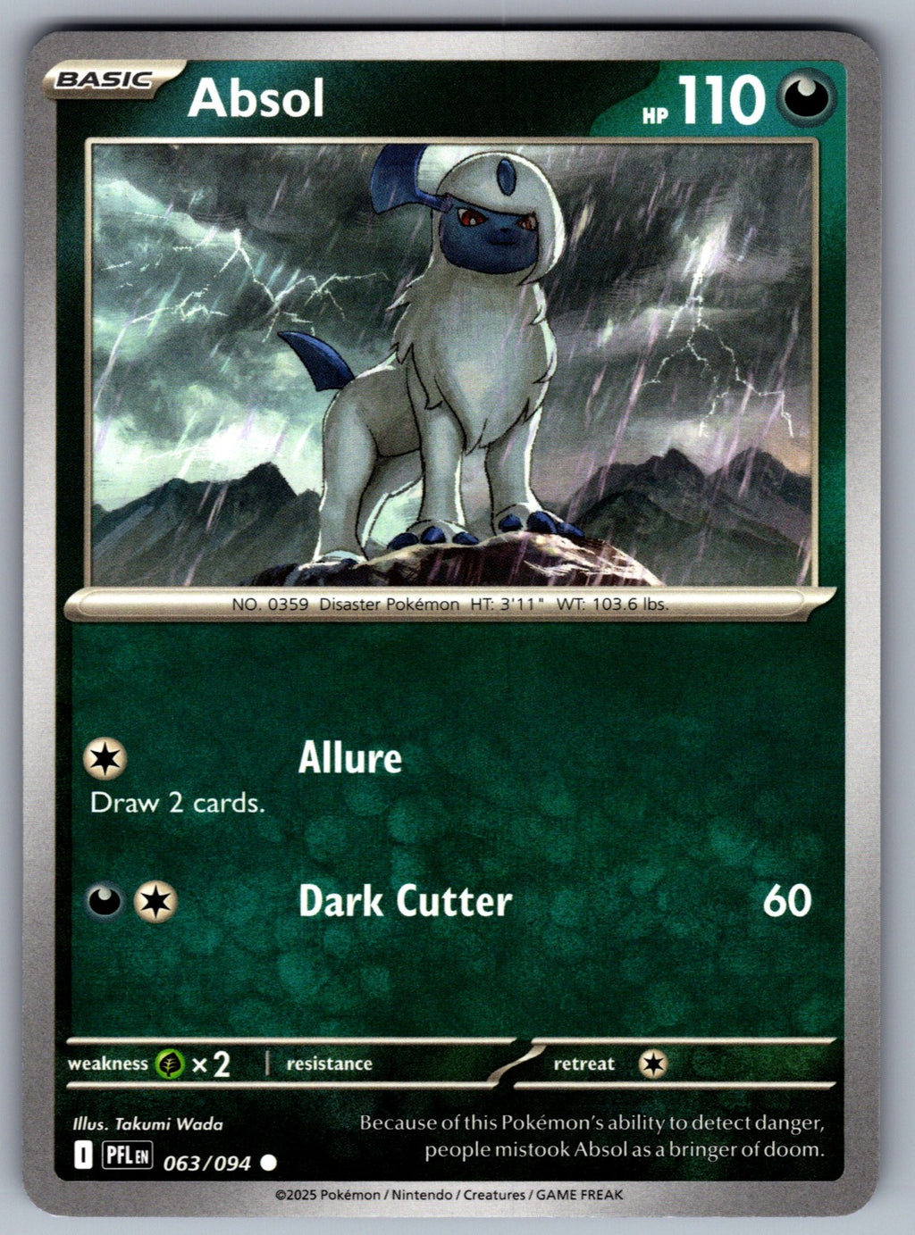 Absol Common ME02: Phantasmal Flames 063/094 NM 2025