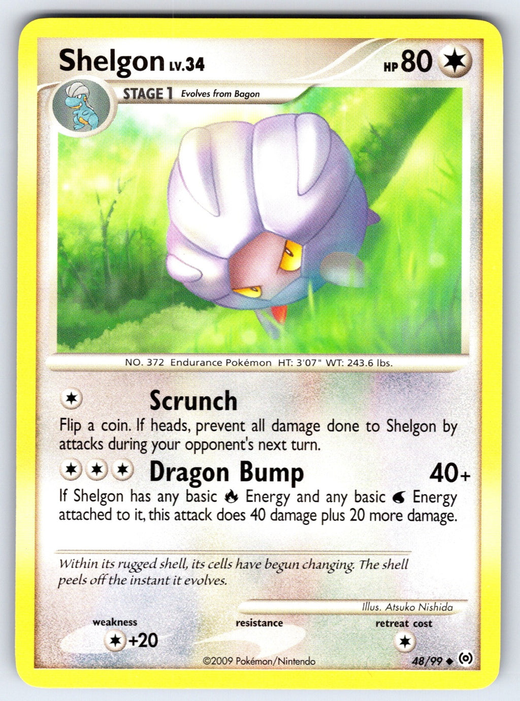 Shelgon Uncommon Arceus 48/99 LP 2009
