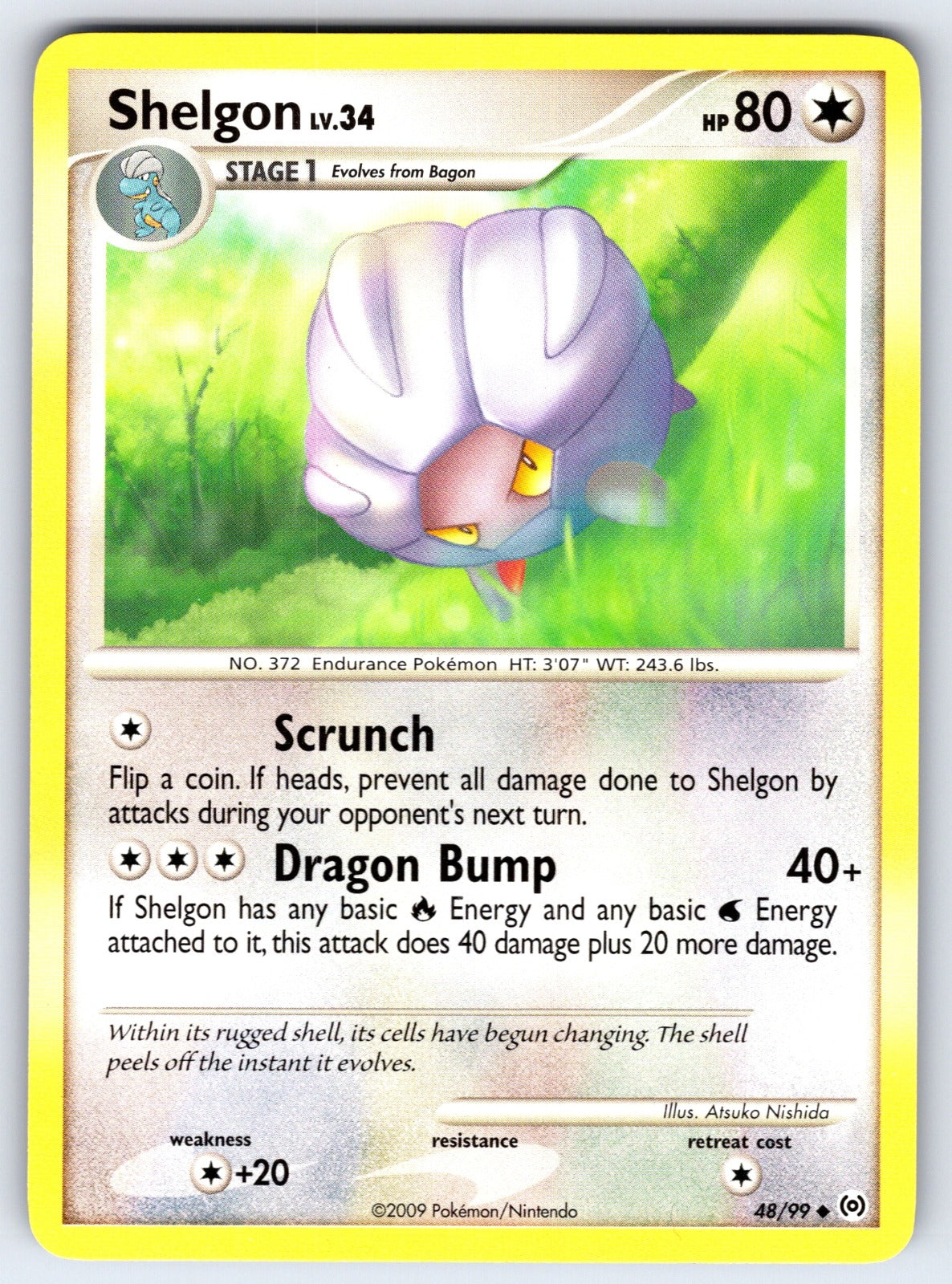 Shelgon Uncommon Arceus 48/99 LP 2009