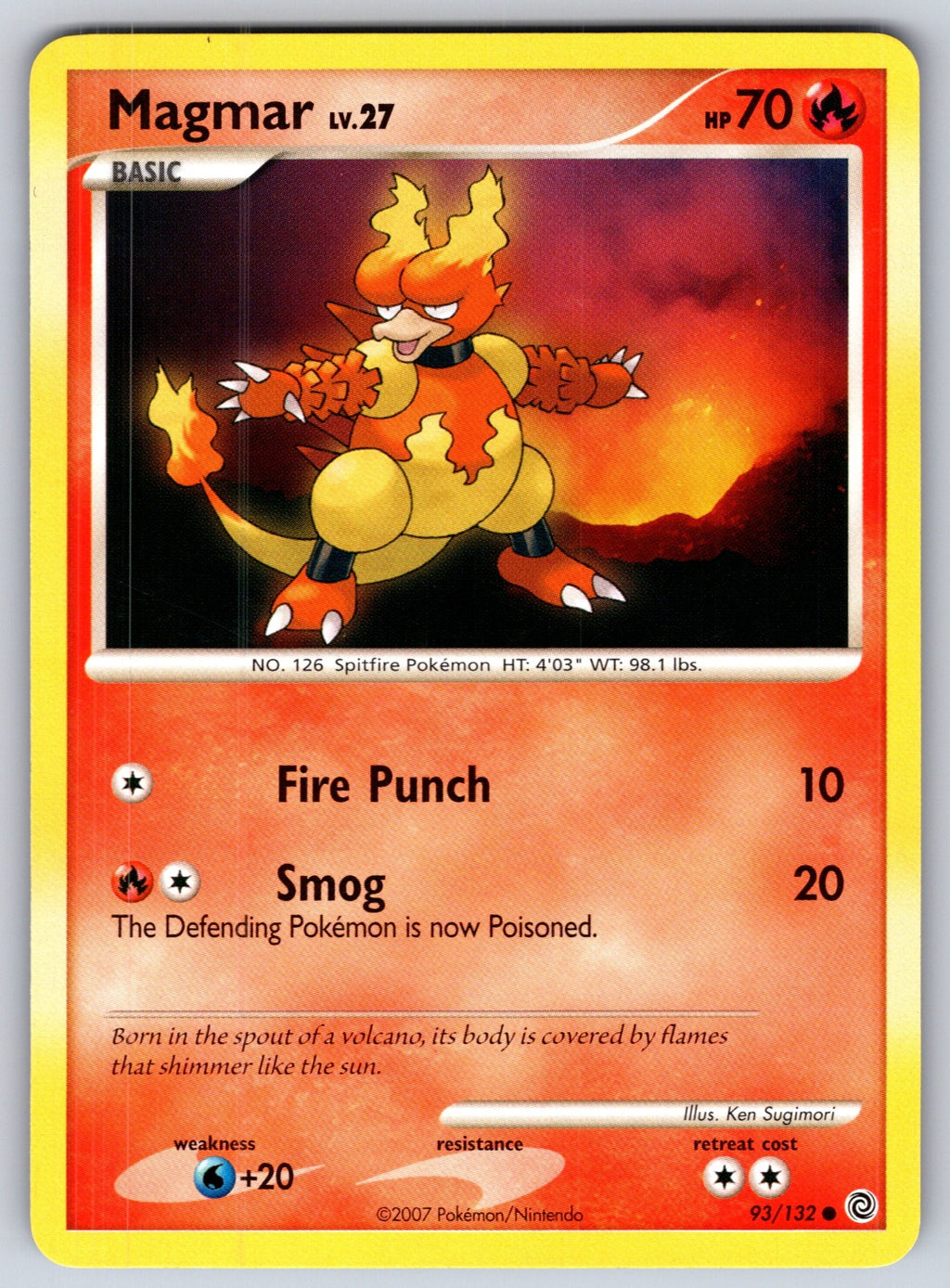Magmar Common Secret Wonders 93/132 LP 2007