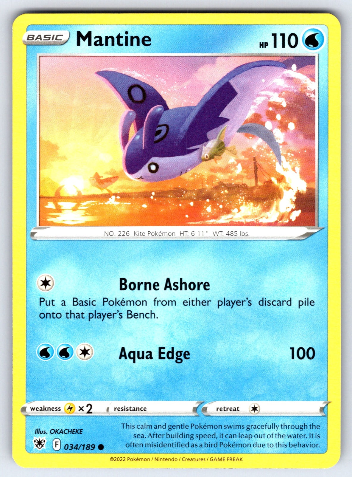 Mantine Common SWSH10: Astral Radiance 034/189 LP 2022