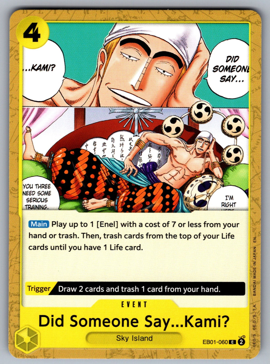 Did Someone Say...Kami? C Extra Booster: Memorial Collection EB01-060 NM 2024
