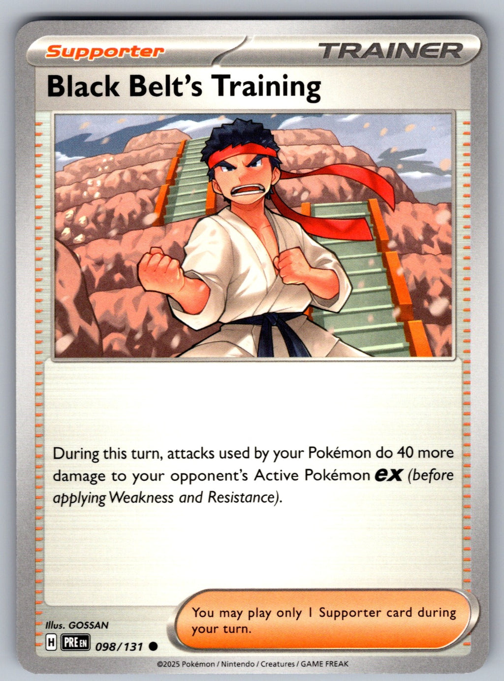 Black Belt's Training Common SV: Prismatic Evolutions 098/131 NM 2025