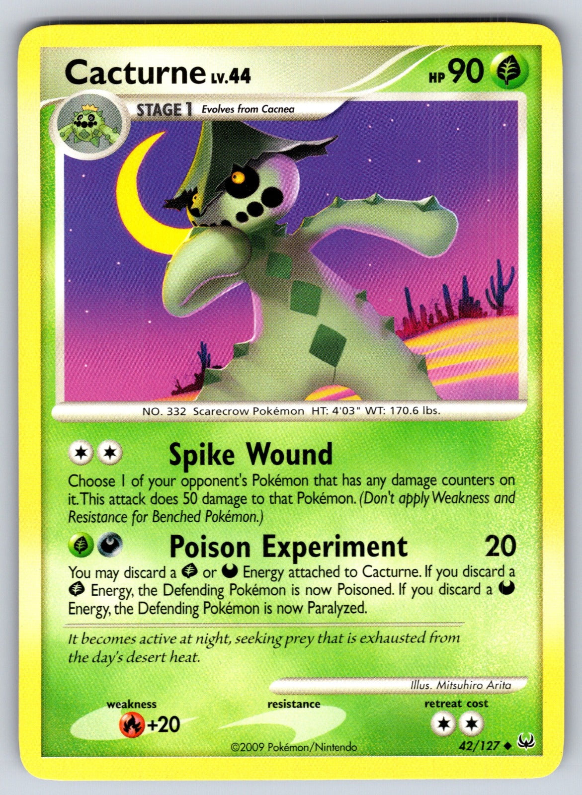 Cacturne Uncommon Great Encounters 34/106 LP 2008